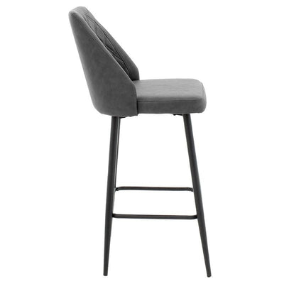 Scaun de bar Inflame, Antracit, 55x48x107 cm, foto produs 11