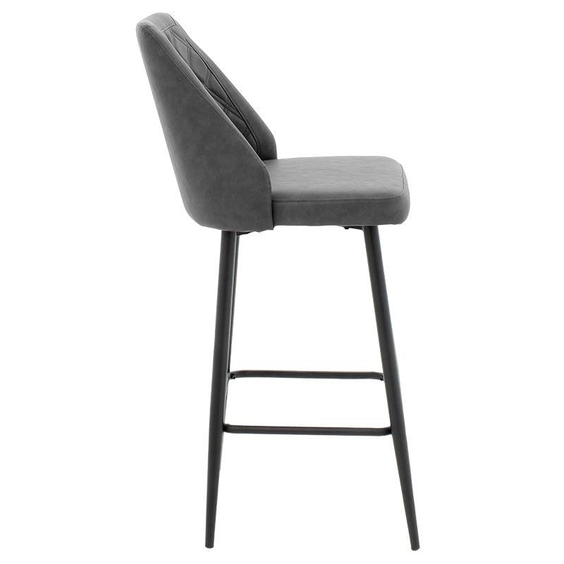 Scaun de bar Inflame, Antracit, 55x48x107 cm, foto produs 11