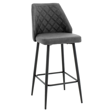 Scaun de bar Inflame, Antracit, 55x48x107 cm