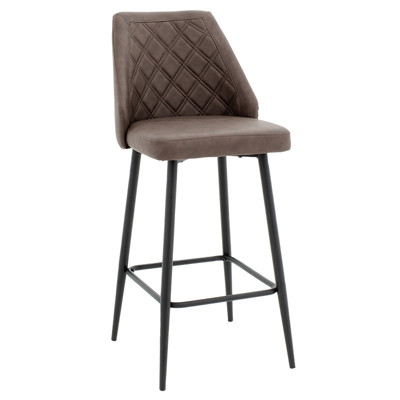 Scaun de bar Inflame, Antracit, 55x48x107 cm, imagine suplimentara