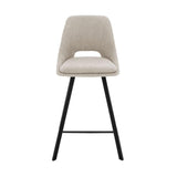 Scaun de bar Initiate, 48x56x98 cm - Crem