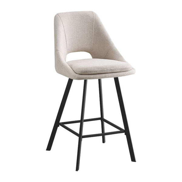 Scaun de bar Initiate, Crem - Bej, 48x56x98 cm