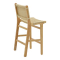 Scaun de bar Julien, lemn, Natural, 45x46x95 cm, imagine suplimentara