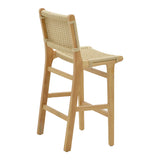 Scaun de bar Julien, lemn, Natural,  45x46x95 cm