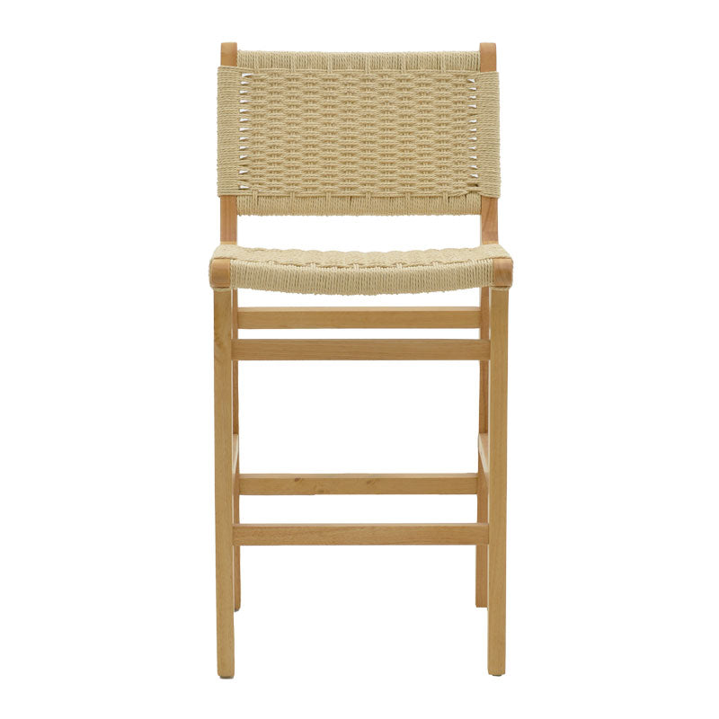 Scaun de bar Julien, lemn, Natural,  45x46x95 cm