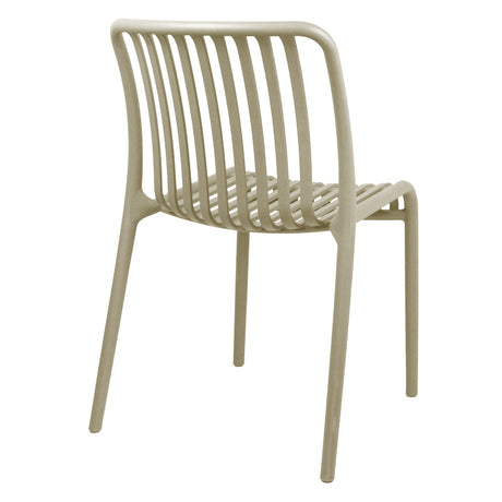 Scaun exterior Laudre, Crem, 40x53x79 cm