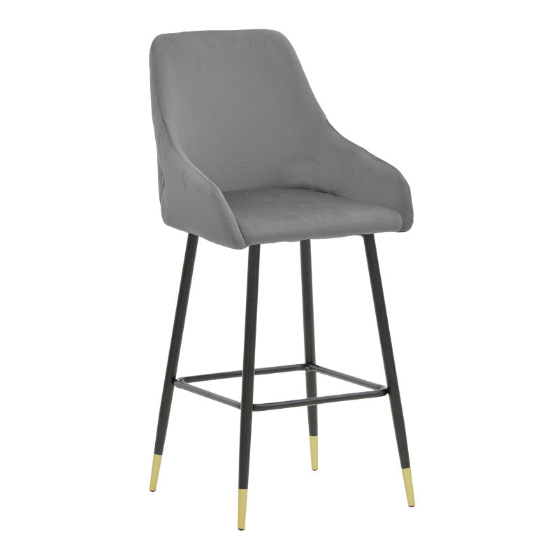 Scaun de Bar Lithe metal, 47x44x98 cm - Gri