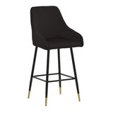 Scaun de Bar Lithe metal, 47x44x98 cm - Negru