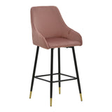 Scaun de Bar Lithe metal, 47x44x98 cm - Roz