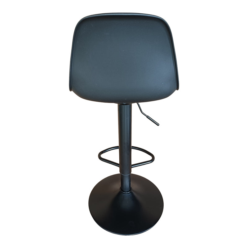 Scaun de bar Louser reglabil pe inaltime negru cu perna - baza, neagra, 44x46x114 cm - Negru
