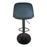 Scaun de bar Louser reglabil pe inaltime negru cu perna - baza, neagra, 44x46x114 cm - Negru