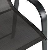 Scaun de bar mediu Calan, metal si textilena, Gri inchis - Maro inchis - Maro deschis, 55x70x114 cm - Gri inchis