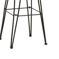 Scaun de bar Naoki cu perna pe picior negru-metal, negru, 52x50x90 cm, foto produs 6