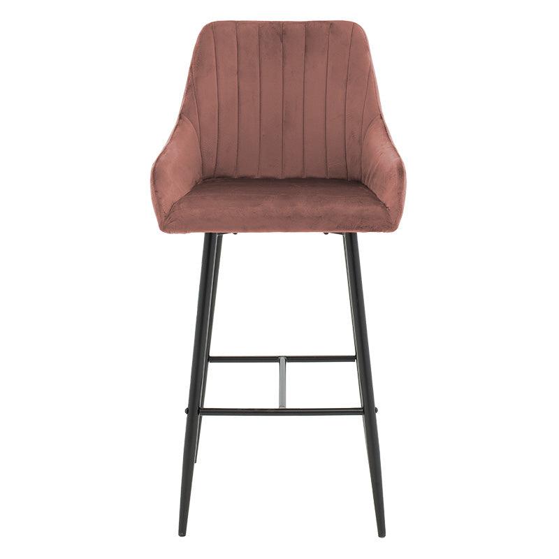 Scaun de bar Patrin, Portocaliu - Negru, 68x45x101 cm - Portocaliu