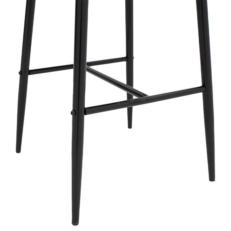 Scaun de bar Patrin, Portocaliu - Negru, 68x45x101 cm - Portocaliu