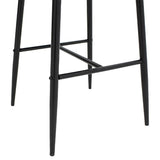 Scaun de bar Patrin, Portocaliu - Negru, 68x45x101 cm - Portocaliu