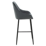 Scaun de bar Patrin, Portocaliu - Negru, 68x45x101 cm - Gri inchis