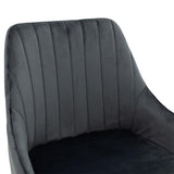 Scaun de bar Patrin, Portocaliu - Negru, 68x45x101 cm - Gri inchis