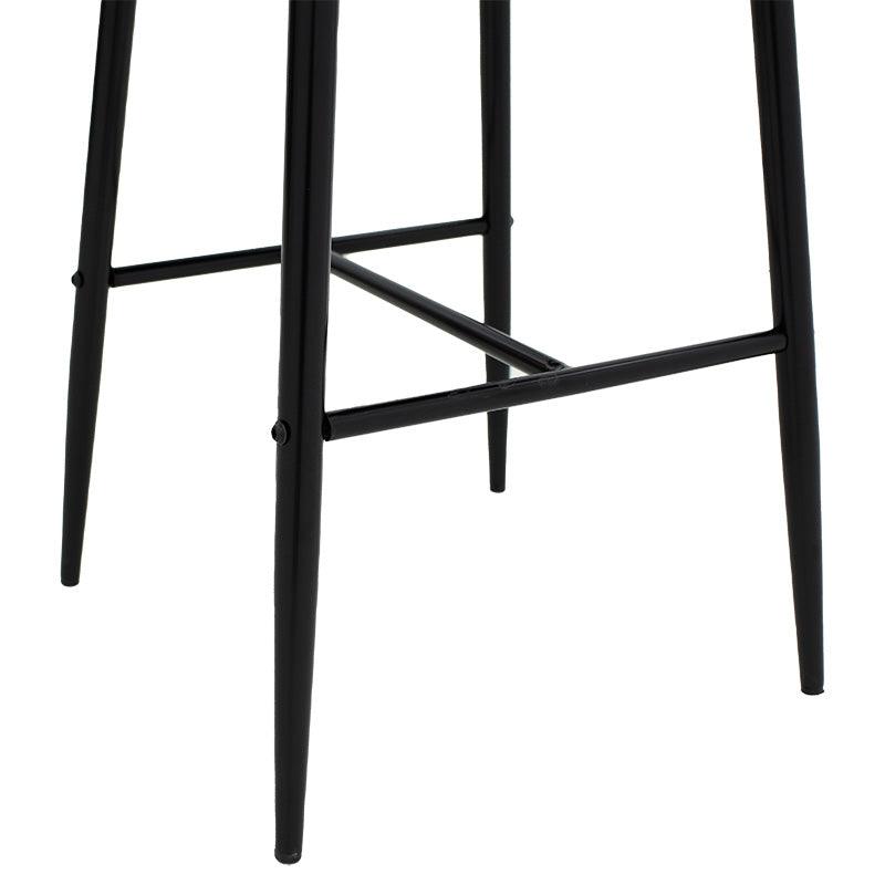 Scaun de bar Patrin, Portocaliu - Negru, 68x45x101 cm - Gri inchis