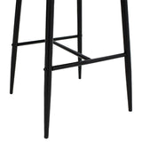 Scaun de bar Patrin, Portocaliu - Negru, 68x45x101 cm - Gri inchis
