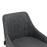 Scaun de bar Patrin picior -metal, Gri inchis neagra, 49x48x98 cm