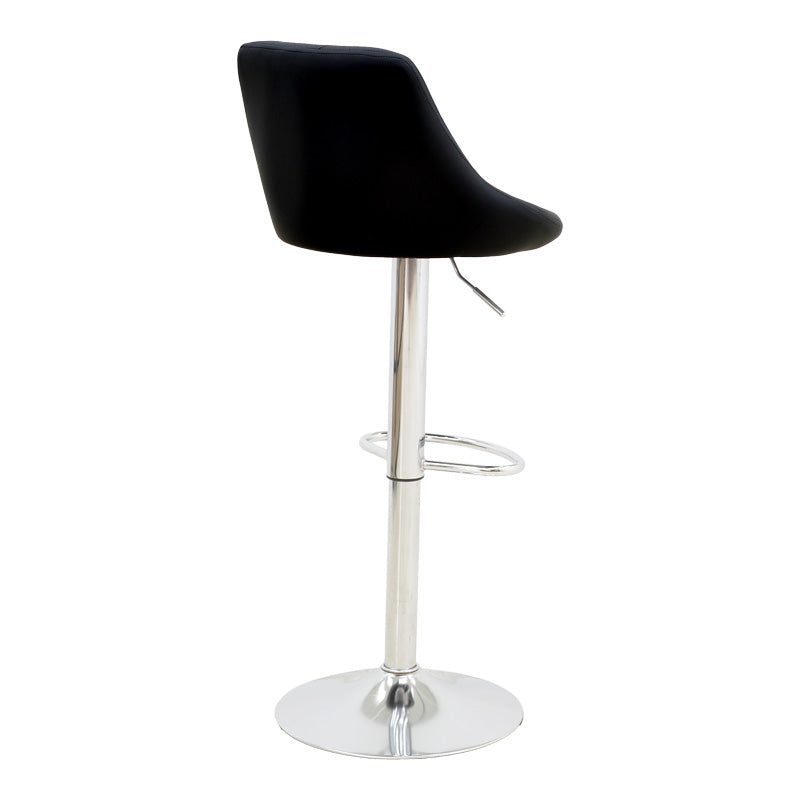 Scaun de bar reglabil pe inaltime Boronez, Negru, 47x49x112 cm - Negru