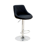 Scaun de bar reglabil pe inaltime Boronez, Negru, 47x49x112 cm - Negru