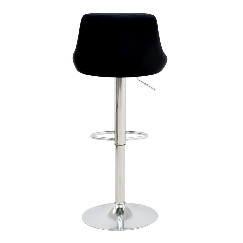 Scaun de bar reglabil pe inaltime Boronez, Negru, 47x49x112 cm - Negru
