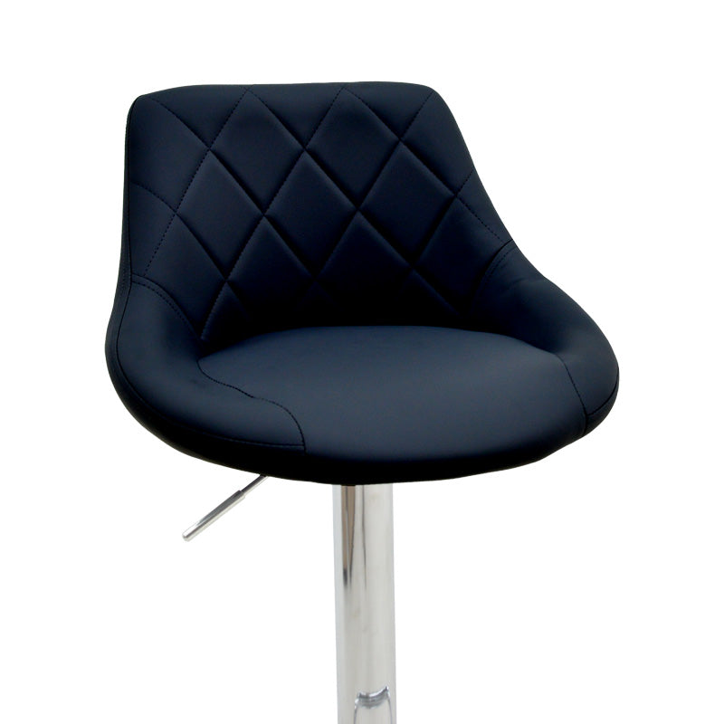 Scaun de bar reglabil pe inaltime Boronez, Negru, 47x49x112 cm - Negru