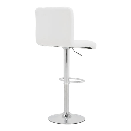 Scaun de bar Remina, Alb - Negru, 44x44x112 cm