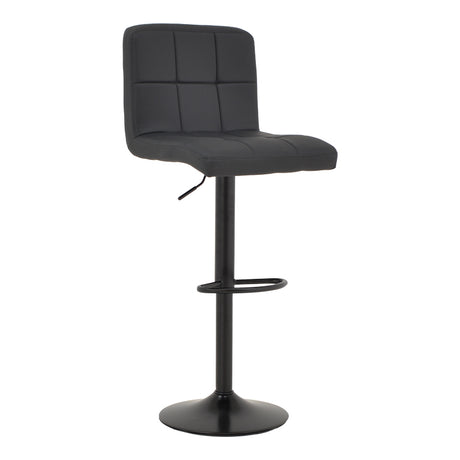 Scaun de bar Remina, Alb - Negru, 44x44x112 cm