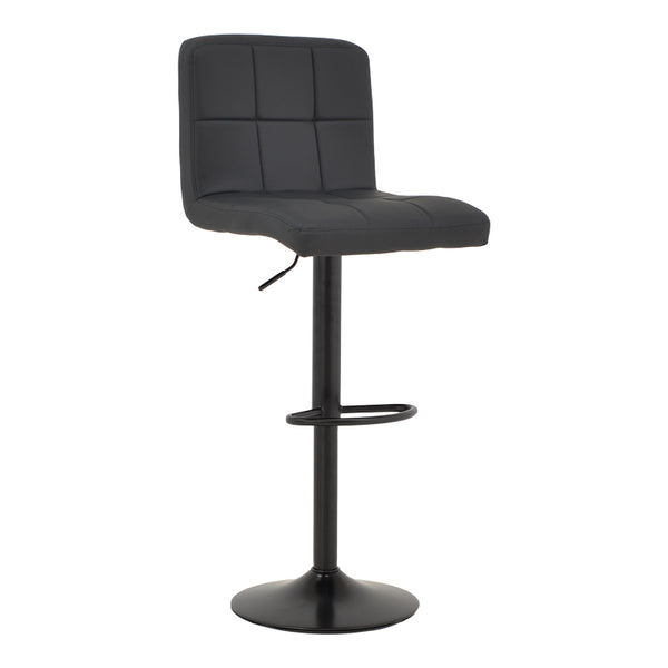 Scaun de bar Remina, Alb - Negru, 44x44x112 cm