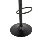 Scaun de bar Remina, Alb - Negru, 44x44x112 cm - Negru