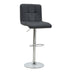 Scaun de bar Remina reglabil pe inaltime, pu-crom 44x44x112 cm