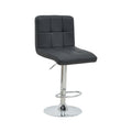 Scaun de bar Remina reglabil pe inaltime, pu-crom, 44x44x112 cm, detaliu produs