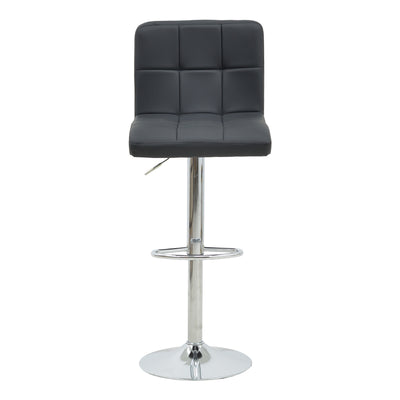 Scaun de bar Remina reglabil pe inaltime, pu-crom, 44x44x112 cm, foto produs