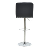 Scaun de bar Remina reglabil pe inaltime, pu-crom, 44x44x112 cm, foto produs 6