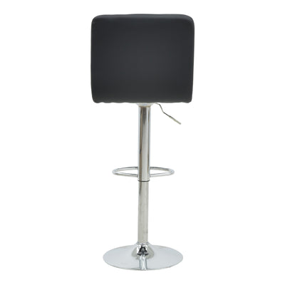 Scaun de bar Remina reglabil pe inaltime, pu-crom, 44x44x112 cm, foto produs 6