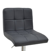 Scaun de bar Remina reglabil pe inaltime, pu-crom, 44x44x112 cm, foto produs 7