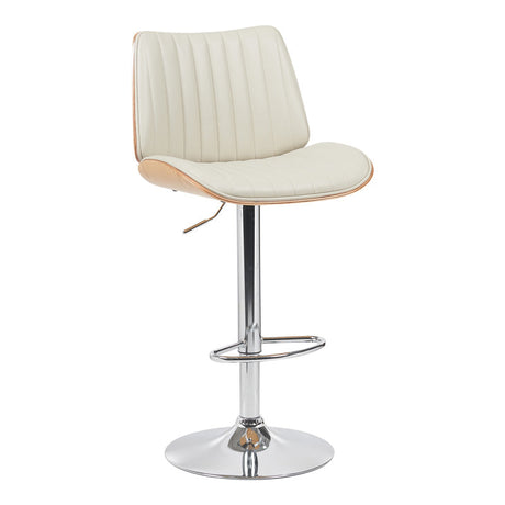 Scaun de bar Amani, PU si metal, 51x54x88-107 cm