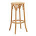 Scaun de bar Serzo lemn de fag si ratan Natural D36x71 cm