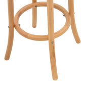 Scaun de bar Serzo lemn de fag si ratan, Natural, D36x71 cm, perspectiva suplimentara