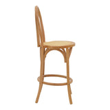 Scaun de bar Thonet lemn Natural de fag, 41x50x105 cm