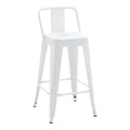 Scaun de bar Utopia, Alb, 42x42x86 cm