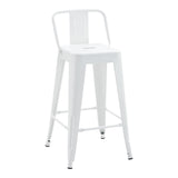 Scaun de bar Utopia, Alb, 42x42x86 cm