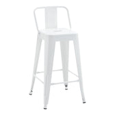 Scaun de bar Utopia, Alb, 42x42x86 cm