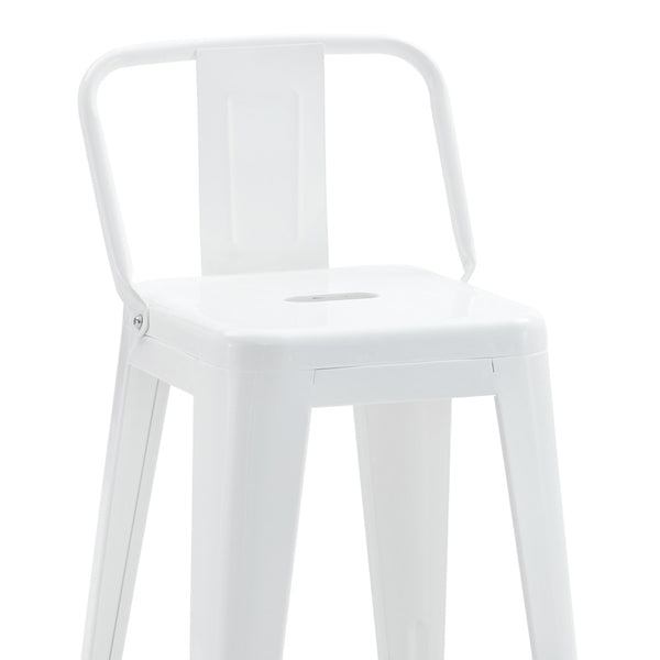 Scaun de bar Utopia, Alb, 42x42x86 cm