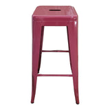 Scaun de bar Utopia metal, Negru, 42x42x76 cm - Teracota