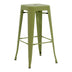 Scaun de bar Utopia, Metal, Verde Oliv, 42x42x76 cm