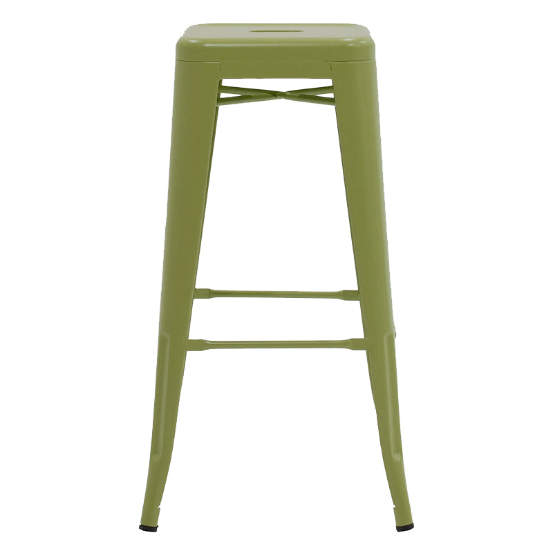 Scaun de bar Utopia, Metal, Verde Oliv, 42x42x76 cm
